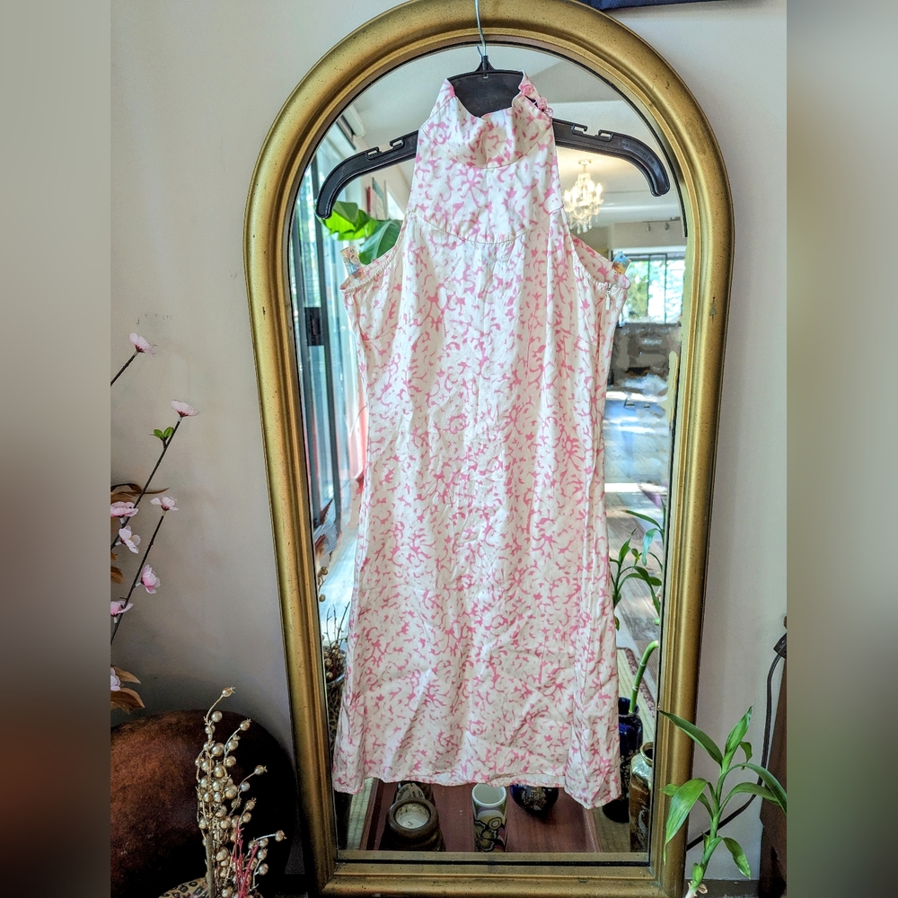 Versus Versace pink satin dress